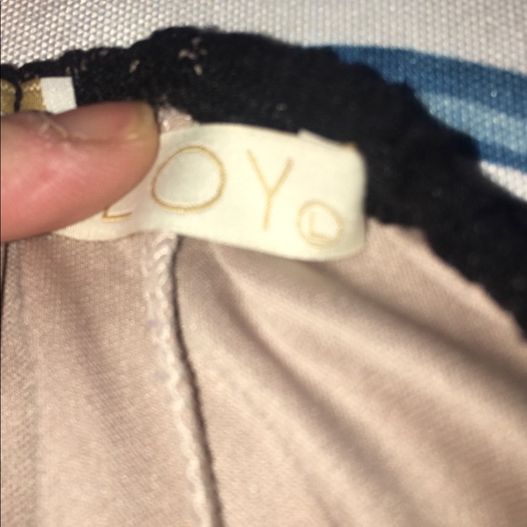 Malloy Strapless Black Lace and Tan Size L - Picture 8 of 8